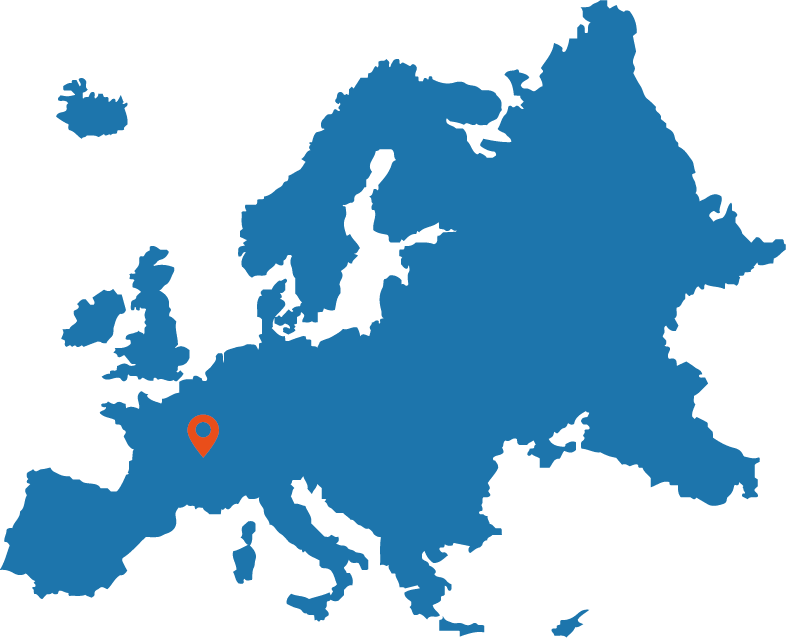 Localisation des Transports Gutic en Europe